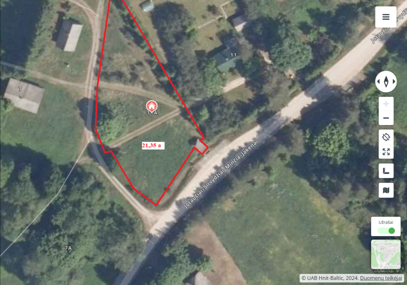Parduodamas sklypas Minčios k., Utenos r. sav., 21.35 a ploto 2