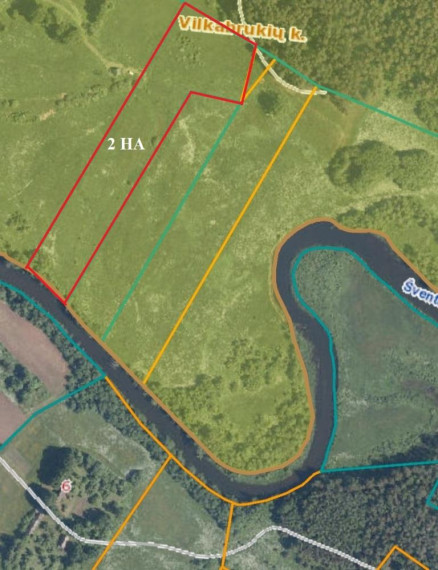 Parduodamas sklypas Vilkabrukių k., Anykščių r. sav., 200 a ploto 1