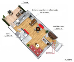 Parduodamas namas Viršupio sodų 15-oji , Antakalnis, Vilniaus m., Vilniaus m. sav., 100 m2 ploto, 2 aukštai 28