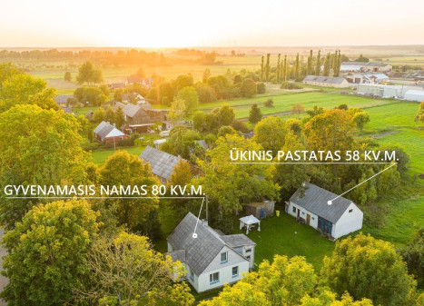 Parduodamas namas Tryškių g.17, Raudėnų k., Šiaulių r. sav., 80 m2 ploto