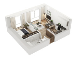 Parduodamas butas Paribio g., Žvėrynas, Vilniaus m., Vilniaus m. sav., 36.04 m2 ploto, 2 kambariai 8