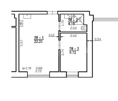 Parduodamas butas Paribio g., Žvėrynas, Vilniaus m., Vilniaus m. sav., 36.04 m2 ploto, 2 kambariai 2