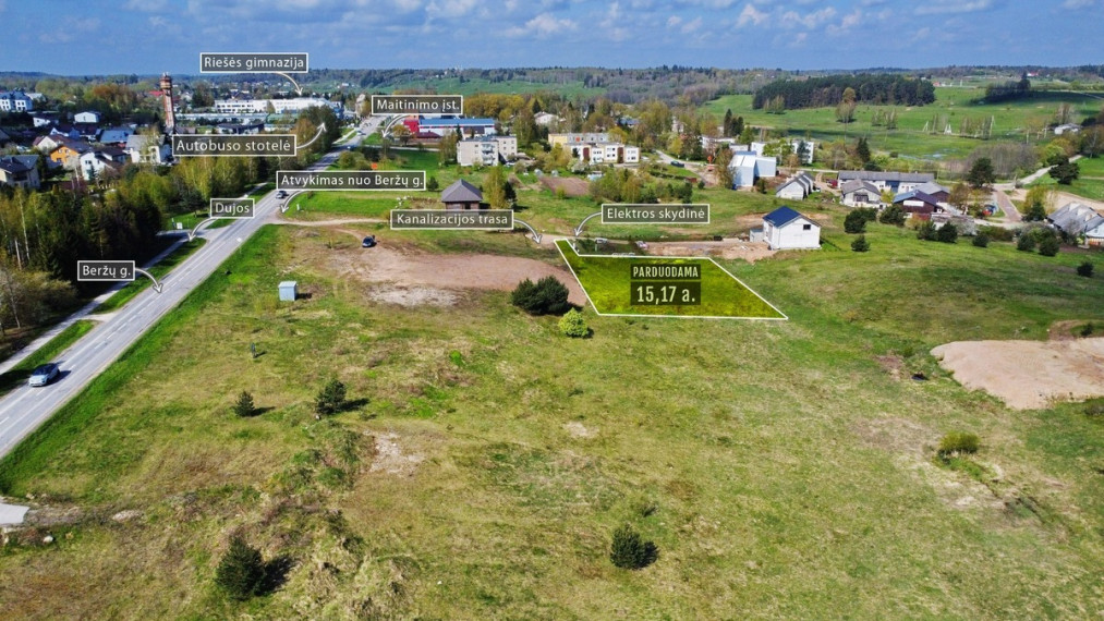Parduodamas kitos paskirties sklypas Beržų g.37, Riešės k., Vilniaus r. sav., 15.17 a ploto 5