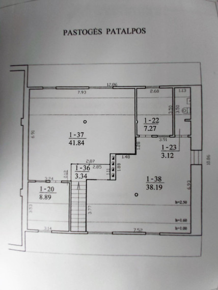 Parduodamos patalpos Vilniaus g., Panevėžio m., Panevėžio m. sav., 294.47 m² ploto 4