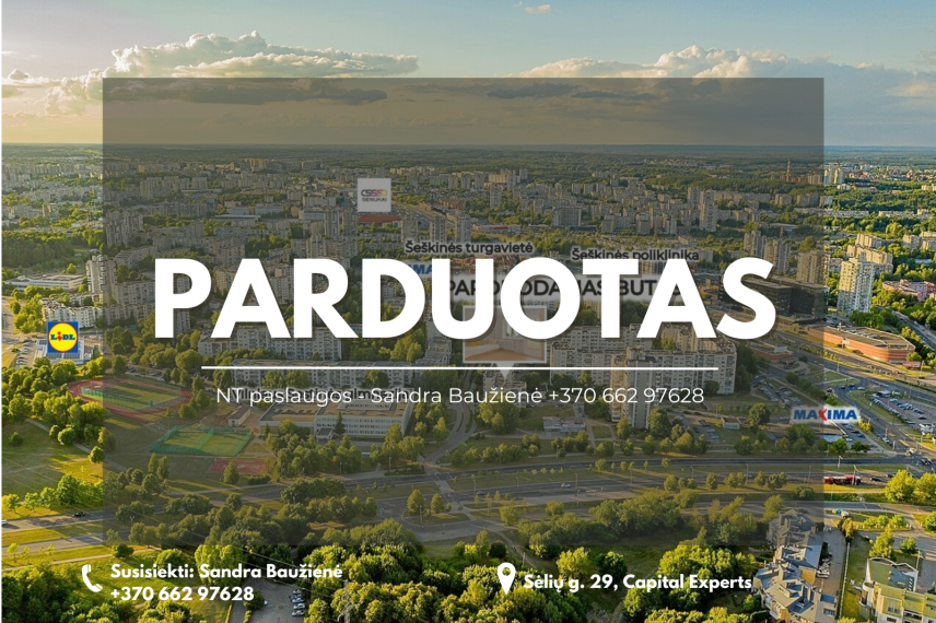 Parduodamas butas Ukmergės g., Šeškinė, Vilniaus m., Vilniaus m. sav., 69.01 m² ploto 3 kambariai 1