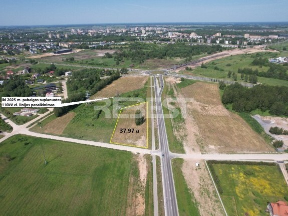 Parduodamas komercinės paskirties sklypas Sprudeikos g., Verduliai, Šiaulių m., Šiaulių m. sav., 37.97 a ploto 2