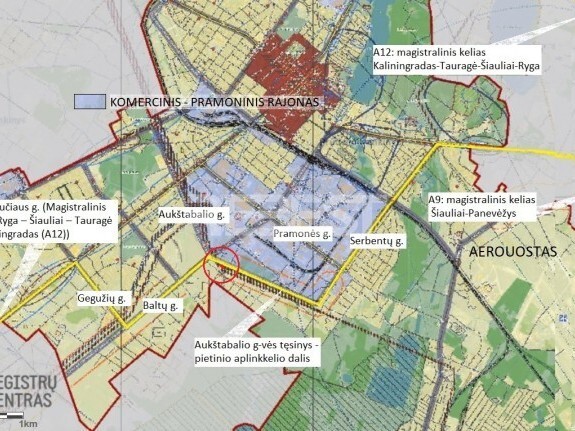 Parduodamas komercinės paskirties sklypas Sprudeikos g., Verduliai, Šiaulių m., Šiaulių m. sav., 37.97 a ploto 3