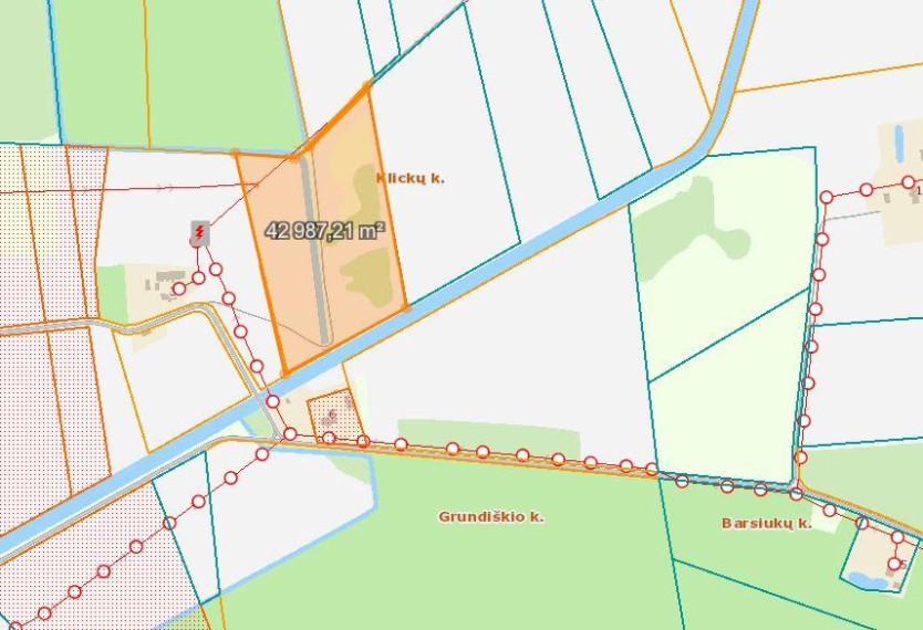 Parduodamas sklypas Klickų k., Panevėžio r. sav., 430 a ploto 2