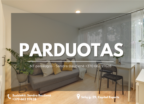 Parduodamas butas Giedraičių g., Šnipiškės, Vilniaus m., Vilniaus m. sav., 16.05 m² ploto 1 kambarys