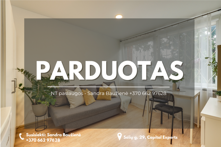 Parduodamas butas Giedraičių g., Šnipiškės, Vilniaus m., Vilniaus m. sav., 16.05 m² ploto 1 kambarys 1