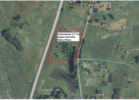 Parduodamas 2,17 ha perspektyvus sklypas prie kelio Utena-Vilnius, Molėtų raj