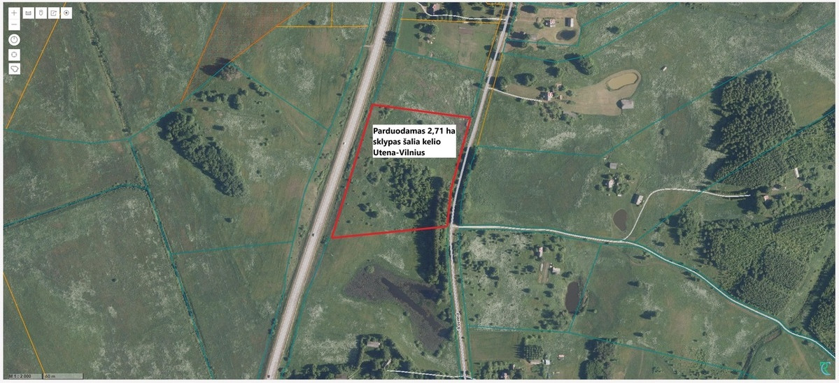 Parduodamas 2,17 ha perspektyvus sklypas prie kelio Utena-Vilnius, Molėtų raj 1