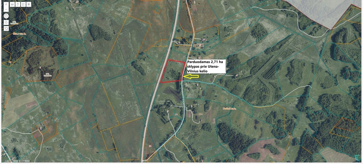 Parduodamas 2,17 ha perspektyvus sklypas prie kelio Utena-Vilnius, Molėtų raj 2