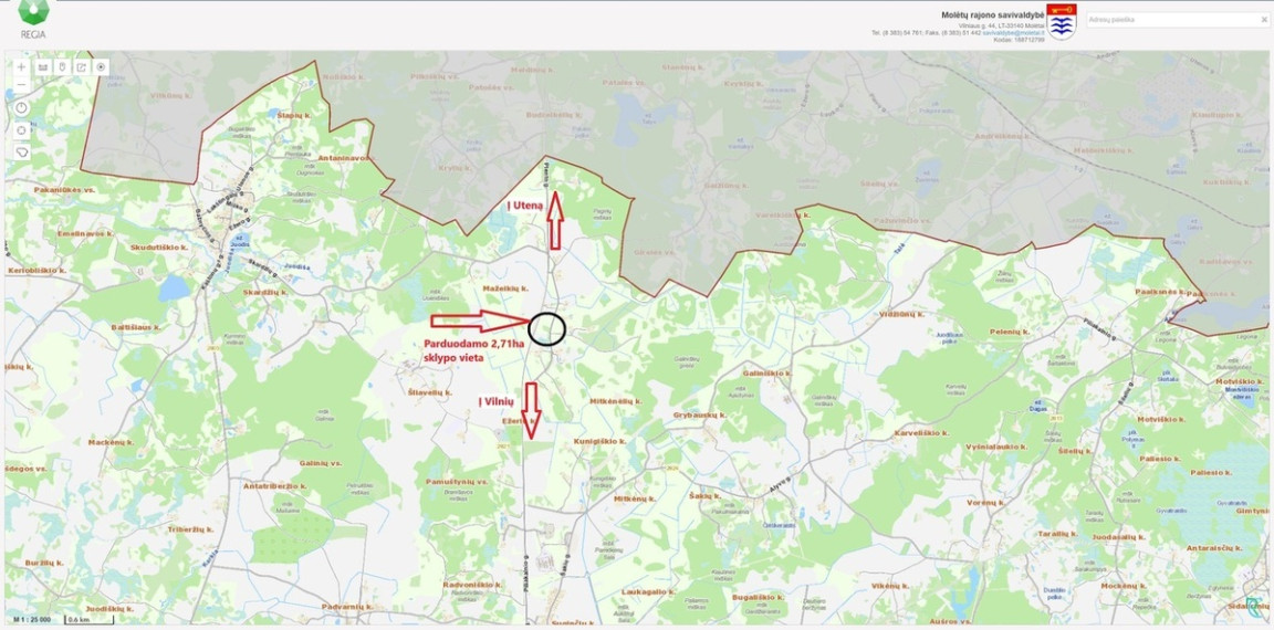 Parduodamas 2,17 ha perspektyvus sklypas prie kelio Utena-Vilnius, Molėtų raj 3