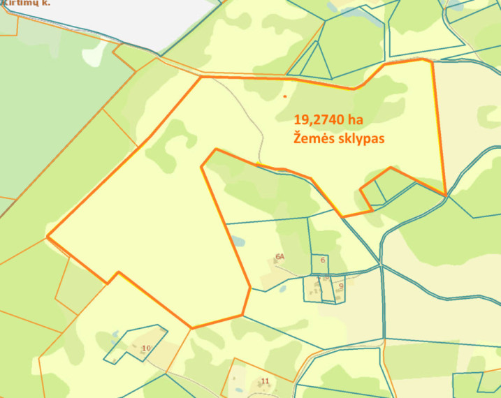 Parduodamas Žemės Sklypas 19.2740 ha ploto Maidonių k., Trakų raj. sav. 2