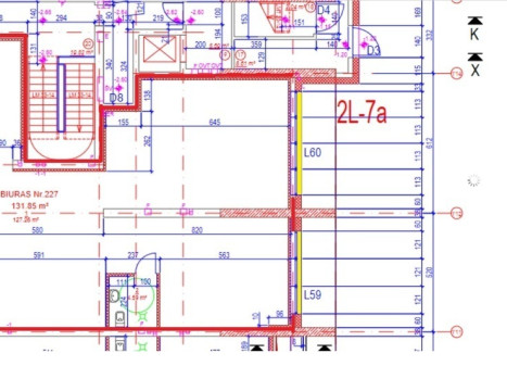 Parduodamos administracinės patalpos Kernavės g.17, Šnipiškės, Vilniaus m., Vilniaus m. sav., 131.85 m2 ploto