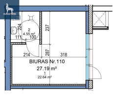Parduodamos administracinės patalpos Daugėliškio g.33, Šnipiškės, Vilniaus m., Vilniaus m. sav., 27.19 m2 ploto 2