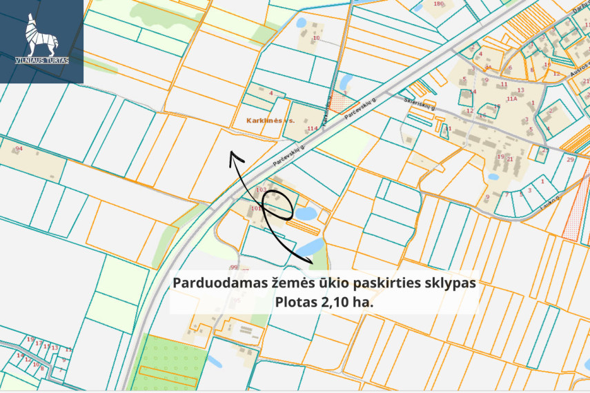 Parduodamas  sklypas Pailgės k., Vilniaus r. sav., 210 a ploto 10