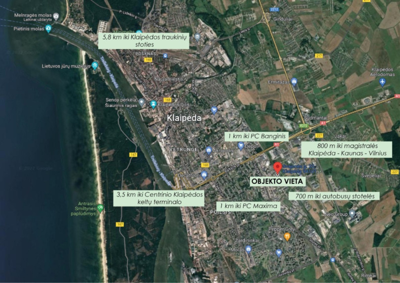 Nuomojamos kitos paskirties, sandėliavimo patalpos Svajonės g., Debrecenas, Klaipėdos m., Klaipėdos m. sav., 4254 m2 ploto 1