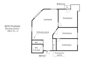 Parduodamas butas Antakalnio g., Antakalnis, Vilniaus m., Vilniaus m. sav., 108.21 m2 ploto, 4 kambariai 27
