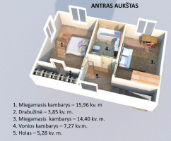 Parduodamas namas Ąžuolų 8-oji g., Kalikstiškių vs., Vilniaus r. sav., 199.61 m2 ploto, 2 aukštai 32