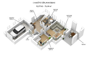 Parduodamas namas Vilniaus g., Švenčionėlių m., Švenčionių r. sav., 192.06 m2 ploto, 2 aukštai 22