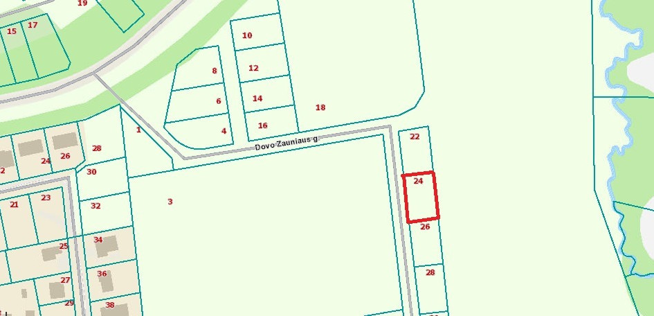 Parduodamas sklypas Dovo Zauniaus , Pavilnys, Vilniaus m., Vilniaus m. sav., 8.07 a ploto 2