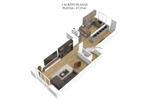 Parduodamas namas Ąžuolyno g., Nemėžio k., Vilniaus r. sav., 87.54 m2 ploto, 2 aukštai 19