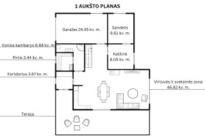 Parduodamas namas Kaimynų g., Radžiulių k., Vilniaus r. sav., 156.42 m2 ploto, 2 aukštai 29