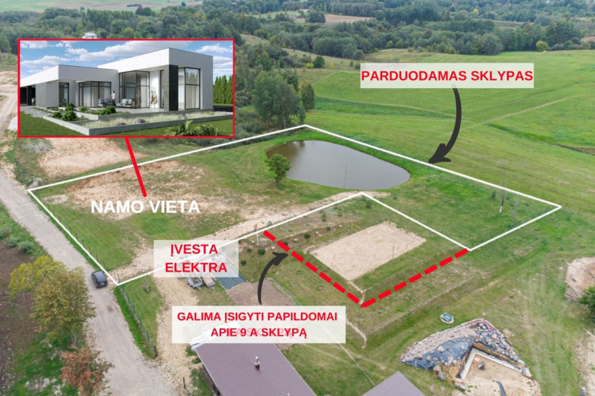 Parduodamas  sklypas Rusakalnio g., Vievininkų k., Elektrėnų sav., 42.76 a ploto 3
