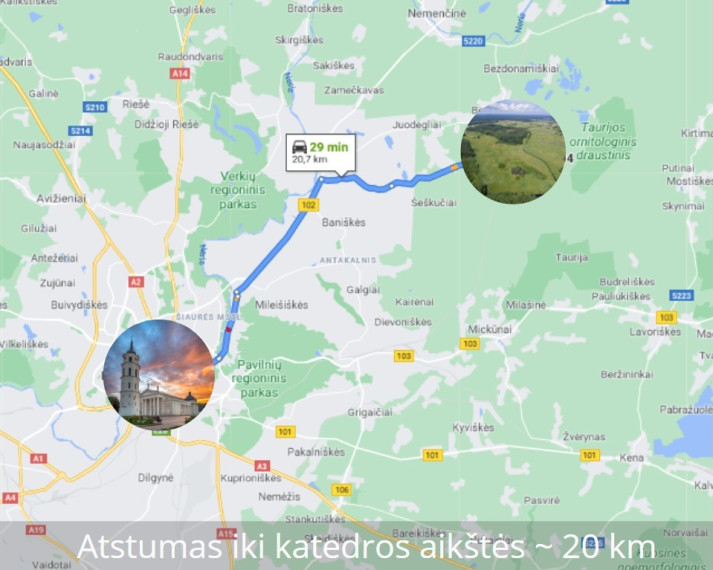 Parduodamas  sklypas Ąžuolinės k., Vilniaus r. sav., 997.5 a ploto 18