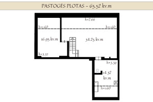 Parduodamas butas Polocko g., Užupis, Vilniaus m., Vilniaus m. sav., 134.68 m2 ploto, 4 kambariai 34