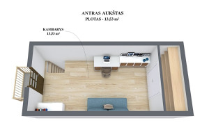 Parduodamas namas Žemaitės g., Tauragės m., Tauragės r. sav., 62.27 m2 ploto, 2 aukštai 17