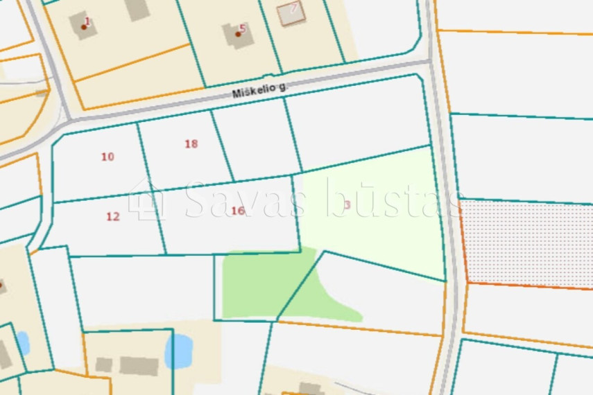 Parduodamas sklypas Šerkšnėnų k., Mažeikių r. sav., 16.63 a ploto 3