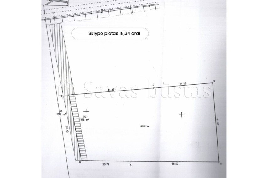 Parduodamas  sklypas Miškelio g., Šerkšnėnų k., Mažeikių r. sav., 16.63 a ploto 7
