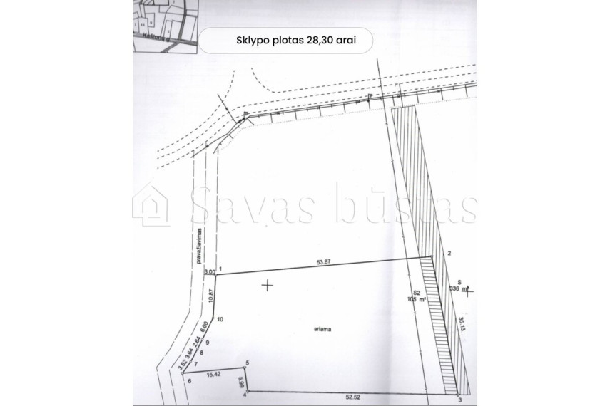 Parduodamas  sklypas Miškelio g., Šerkšnėnų k., Mažeikių r. sav., 16.63 a ploto 8