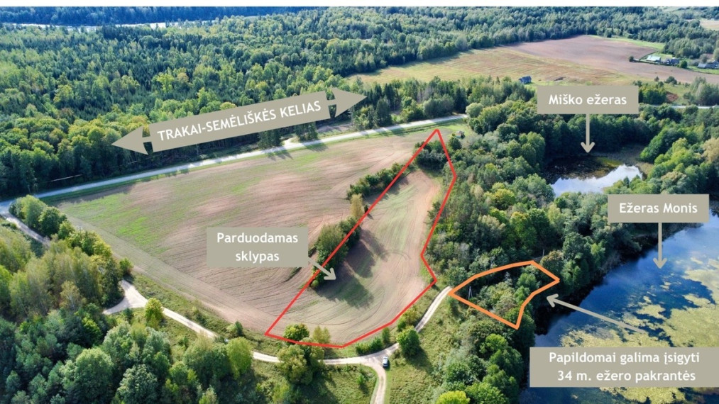 Parduodamas sklypas Nepomuko, Subartėnų k., Elektrėnų sav., 66.1 a ploto 2