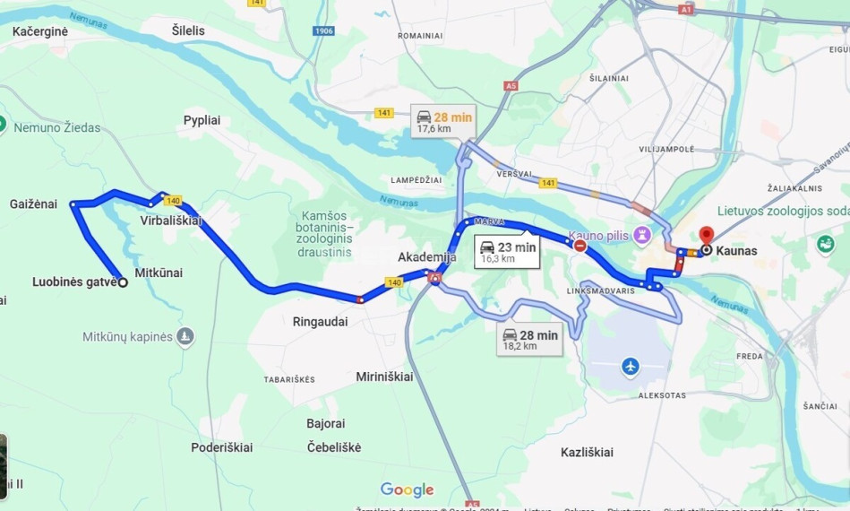 Parduodamas namų valdos paskirties sklypas Luobinės g., Virbališkių k., Kauno r. sav., 9.89 a ploto 5