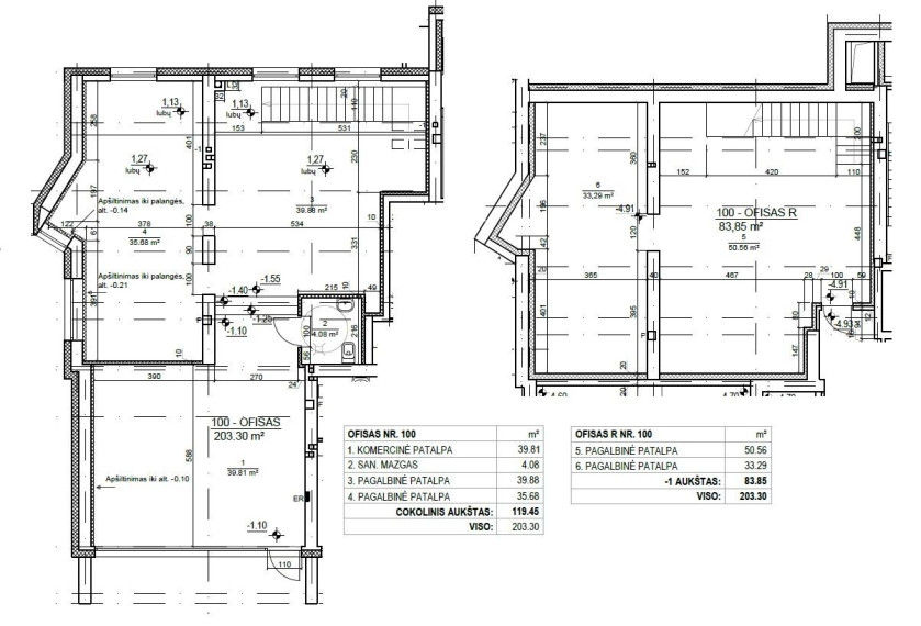 Parduodamos patalpos Leičių g., Pašilaičiai, Vilniaus m., Vilniaus m. sav., 96.00 m² ploto 2