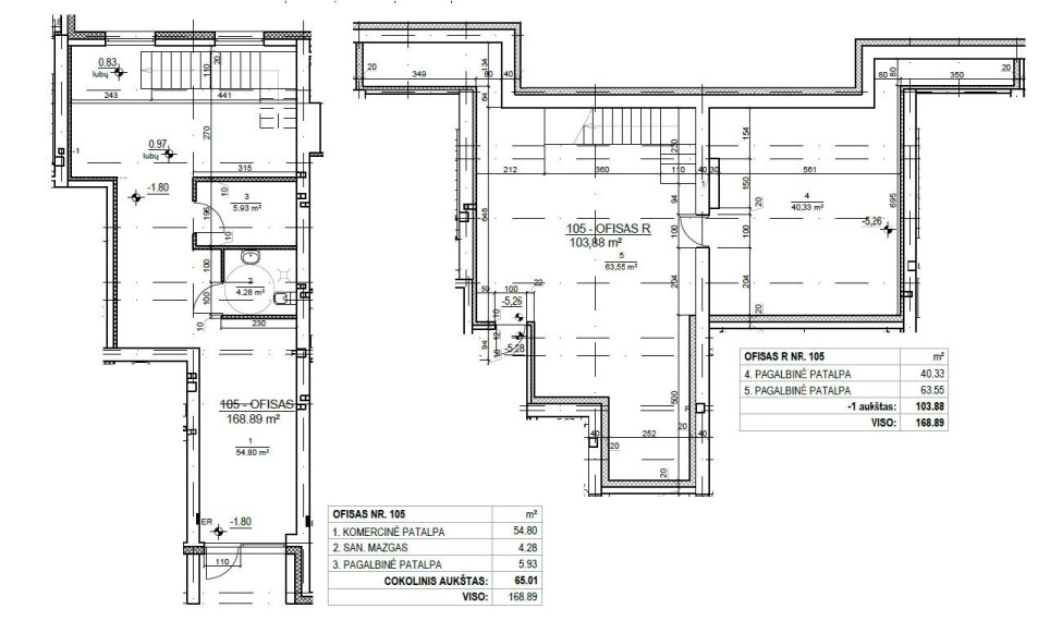 Parduodamos patalpos Leičių g., Pašilaičiai, Vilniaus m., Vilniaus m. sav., 96.00 m² ploto 3