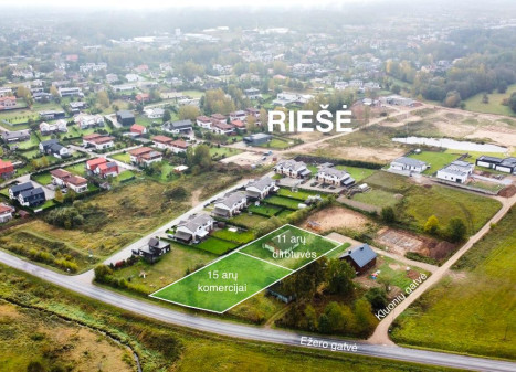 Parduodamas sklypas Ežero g., Riešės k., Vilniaus r. sav., 15.12 a ploto