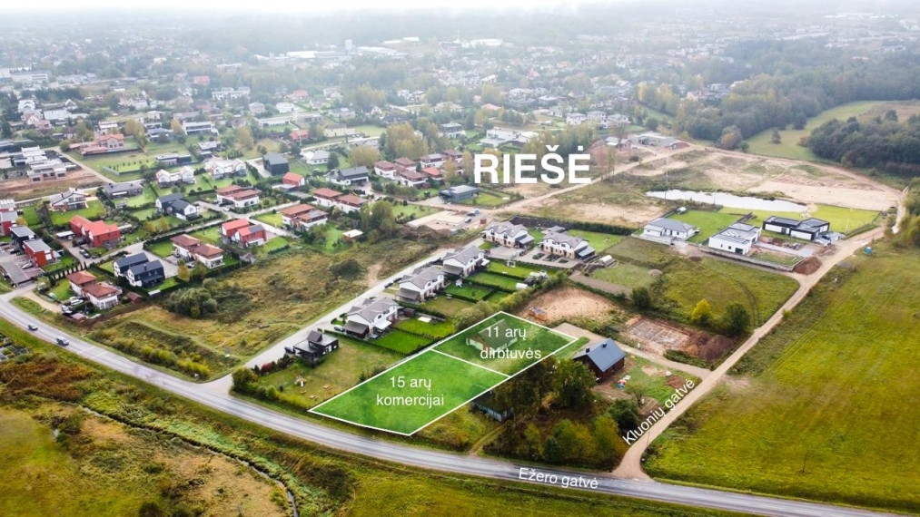 Parduodamas sklypas Ežero g., Riešės k., Vilniaus r. sav., 15.12 a ploto 1