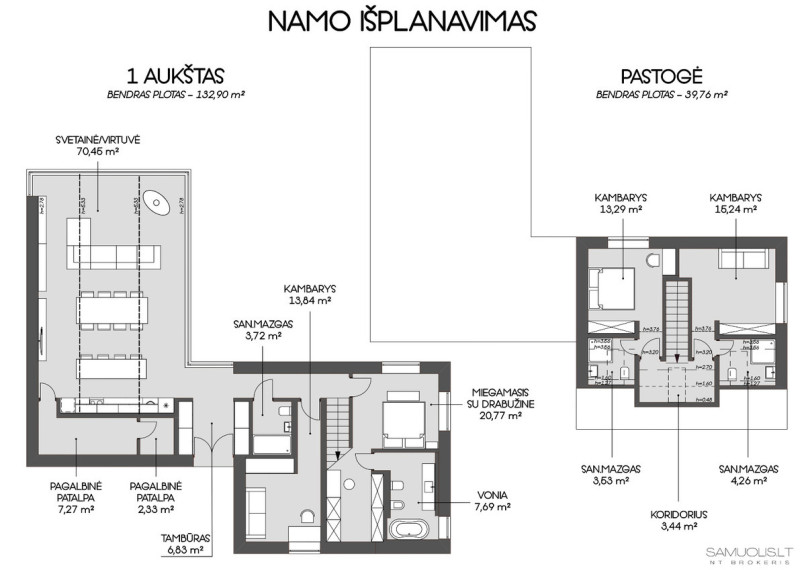 Parduodamas namas Veržuvos g., Antakalnis, Vilniaus m., Vilniaus m. sav., 172.66 m2 ploto, 2 aukštai 32