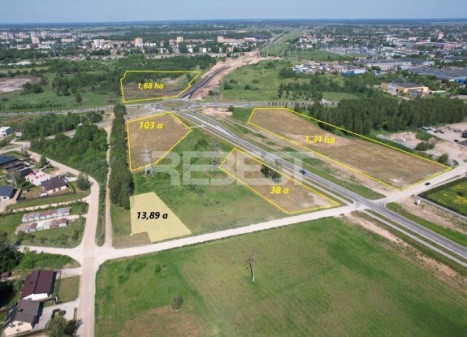 Parduodamas komercinės paskirties sklypas Sprudeikos g., Verduliai, Šiaulių m., Šiaulių m. sav., 13.89 a ploto