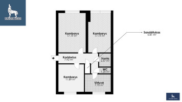 Parduodamas butas Žiburio g., Anykščių m., Anykščių r. sav., 63.1 m2 ploto, 3 kambariai 13