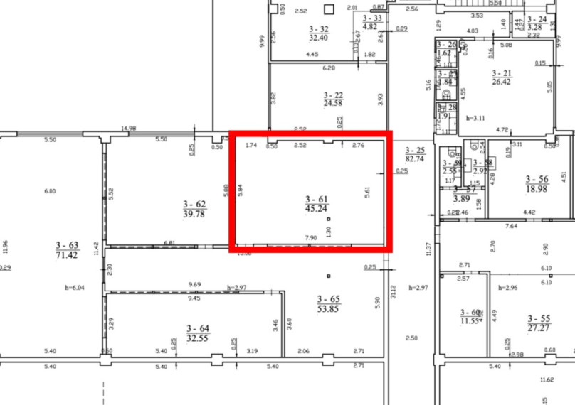 Nuomojamos administracinės patalpos Dariaus ir Girėno g., Naujininkai, Vilniaus m., Vilniaus m. sav., 45.24 m2 ploto 8