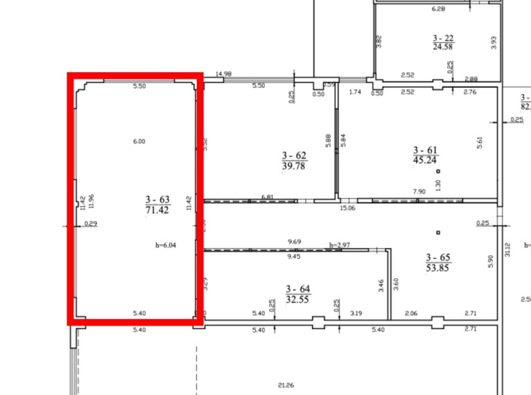 Nuomojamos administracinės patalpos Dariaus ir Girėno g., Naujininkai, Vilniaus m., Vilniaus m. sav., 71.42 m2 ploto 13