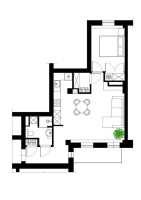 Nuomojamas butas Vingrių g., Senamiestis, Vilniaus m., Vilniaus m. sav., 52.7 m² ploto 2 kambariai 14