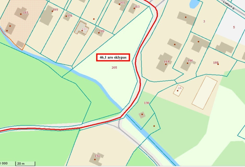 Parduodamas sklypas Vytauto g., Naujasodžio k., Kauno r. sav., 46.1 a ploto 3