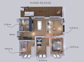 Parduodamas namas Krotošyno g., Maišiagalos mstl., 72 kv.m ploto 14